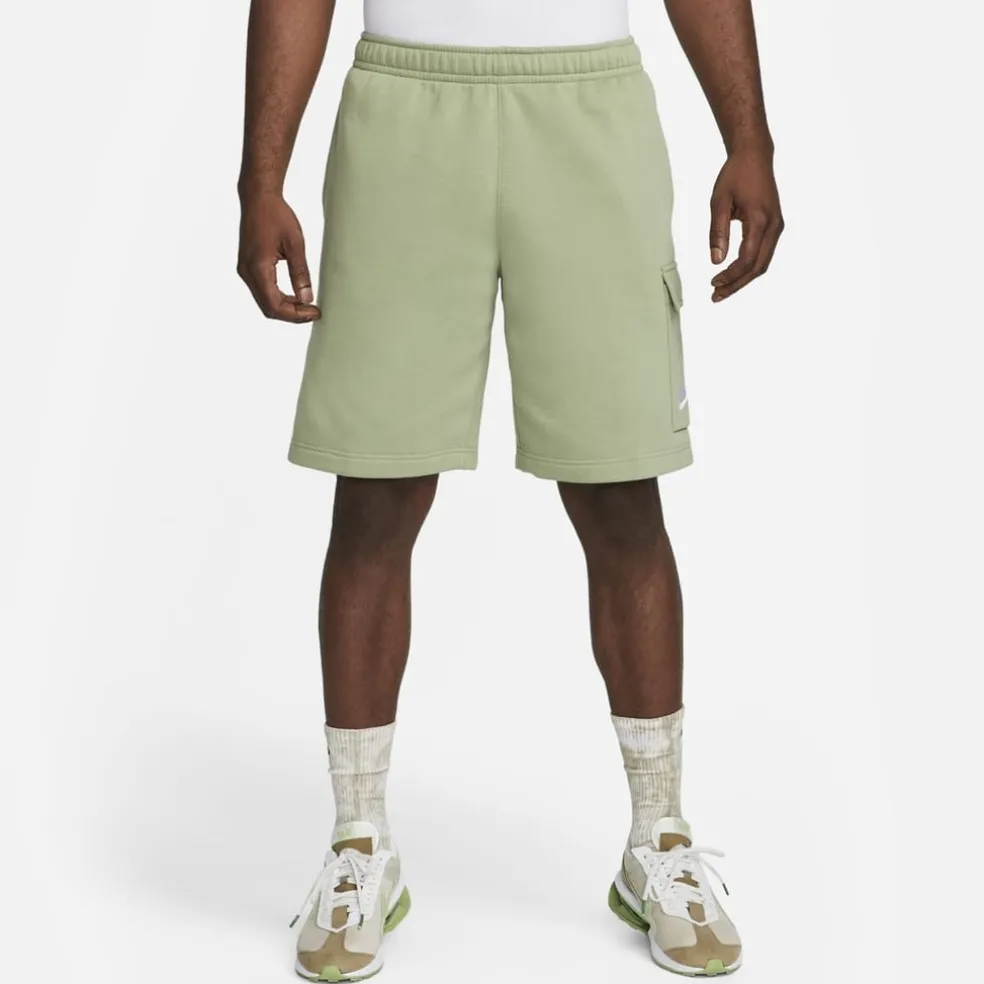 Nike Mens Sportswear Club Cargo Shorts in Green