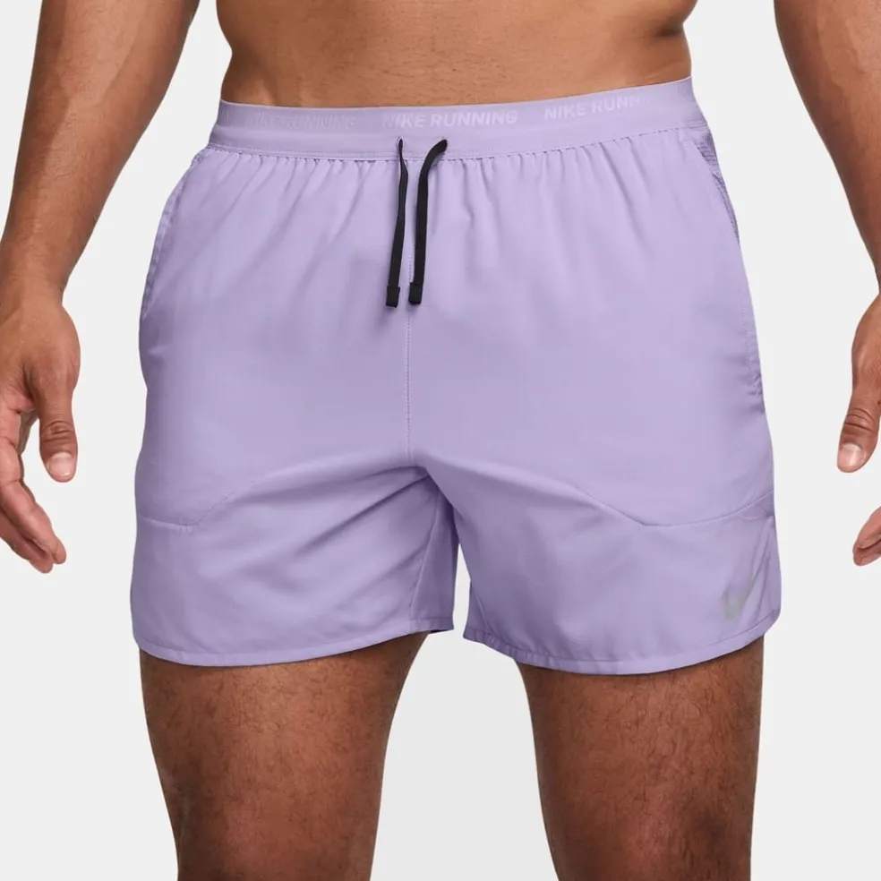 Nike Mens Stride Dri Fit 5 Brief Lined Running Shorts in Purple