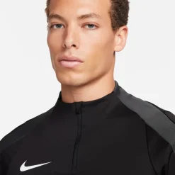 Nike Mens Strike Dri Fit 1 2 Zip Global Football Top in Black