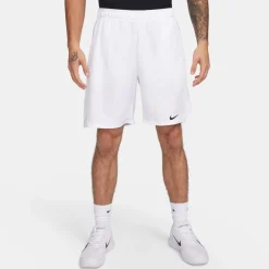 Nike Mens Victory Dri Fit 9 Tennis Shorts in White