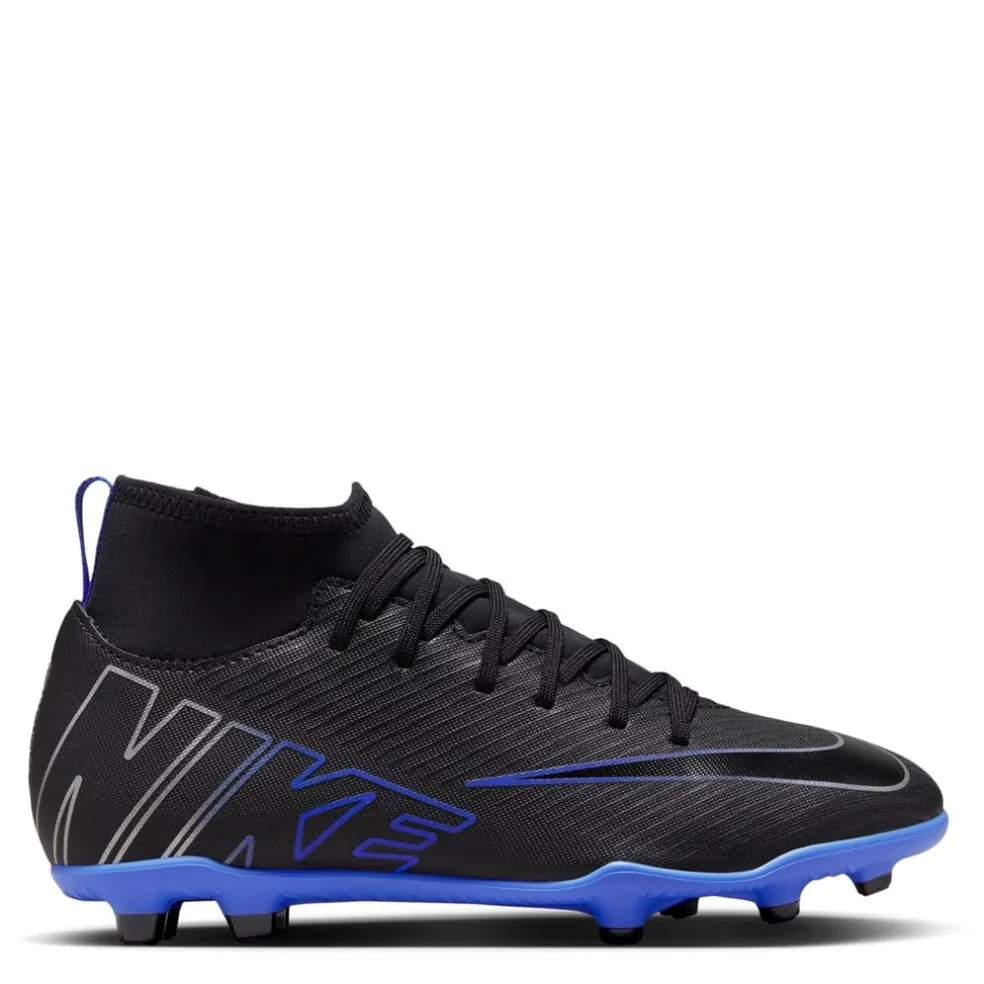 Nike Mercurial Superfly 9 Club Junior Firm Ground Football Boots in Black