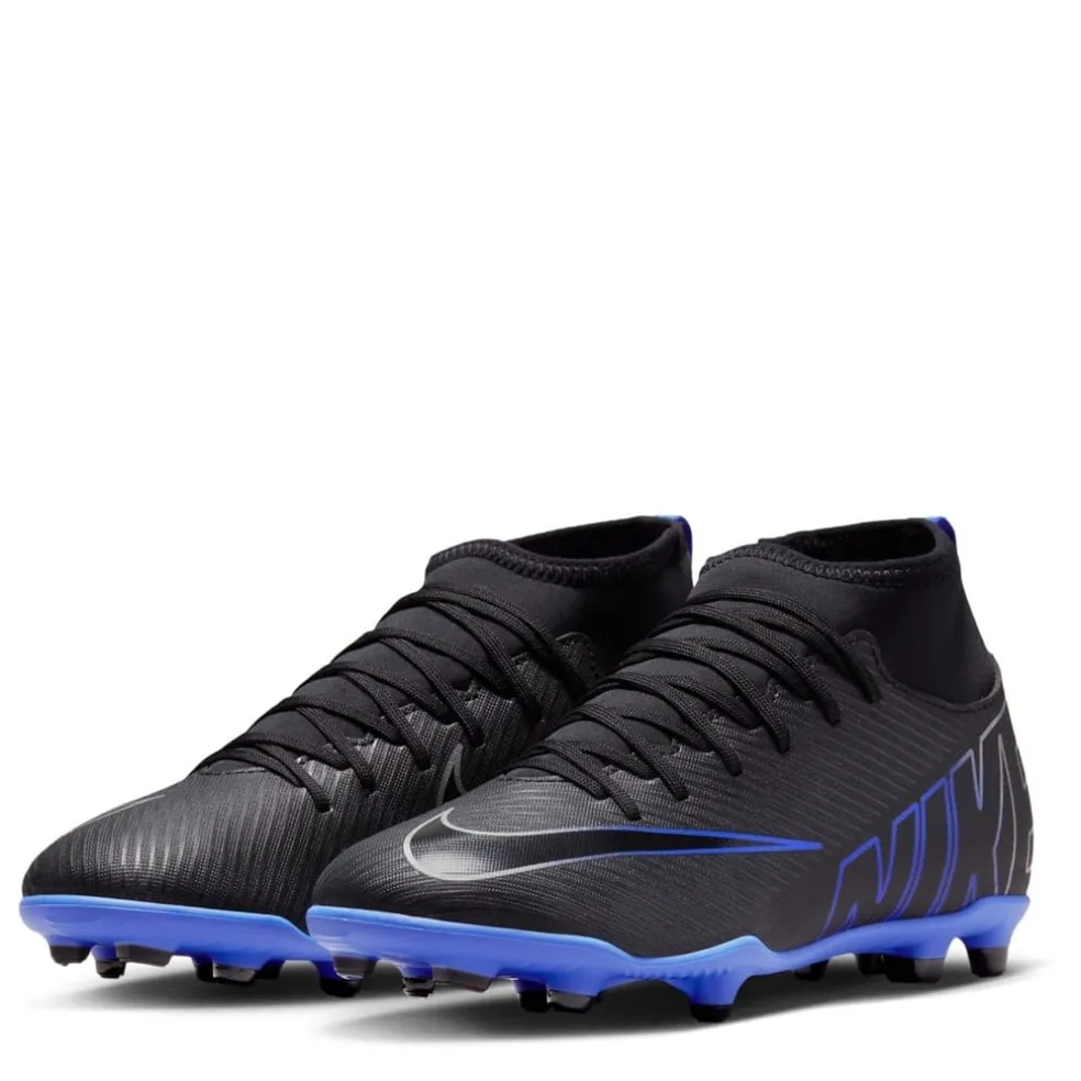 Nike Mercurial Superfly 9 Club Junior Firm Ground Football Boots in Black