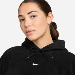 Nike One Polar Hooded Fleece Jacket in Black