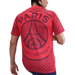Nike Paris Saint Germain Pre Match Away Shirt 2025 2026 Adults in Red
