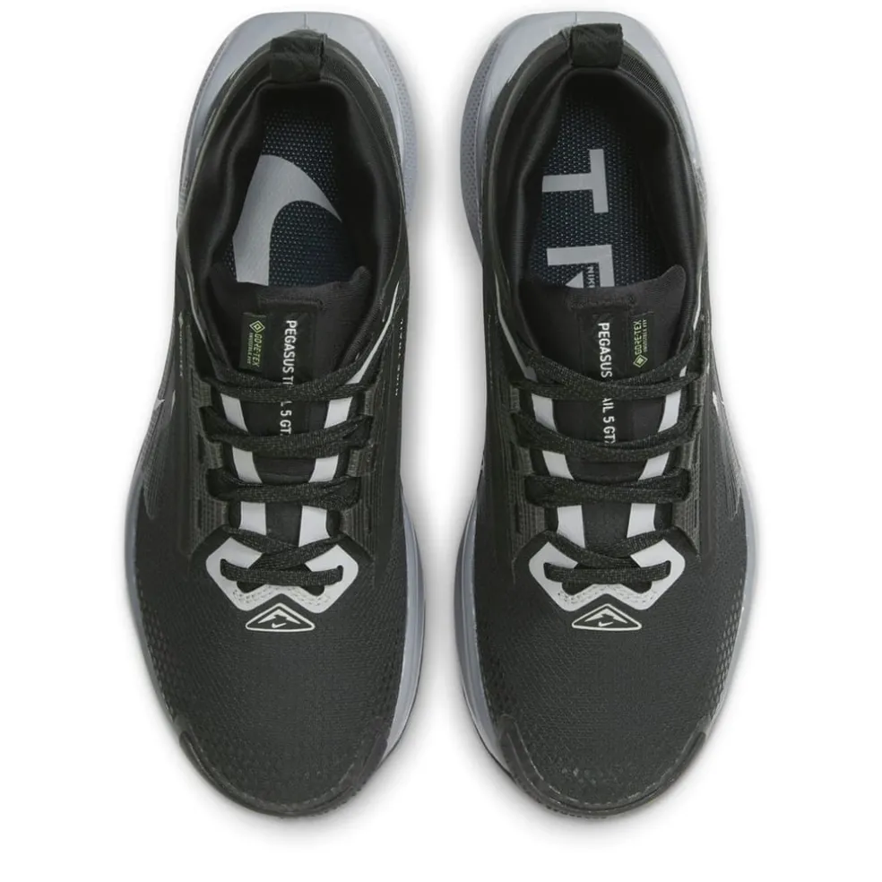 Nike Pegasus Trail 5 Gore Tex Flat Heel Trainers in Black
