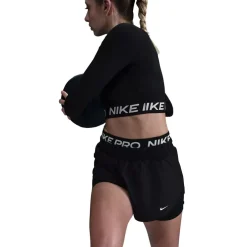Nike Pro 2 in 1 Running Shorts with Elasticated Waistband in Black