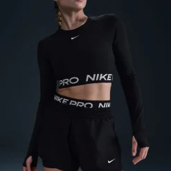 Nike Pro 2 in 1 Running Shorts with Elasticated Waistband in Black