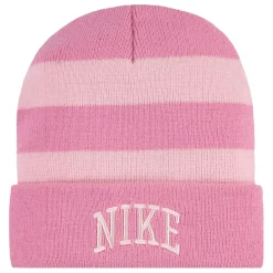 Nike Stripe Beanie Set Juniors in Pink