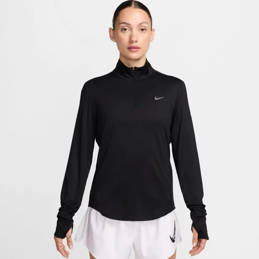 Nike Swift Half Zip in Black