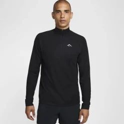 Nike Trail Long Sleeve Mid Layer T-Shirt in Black