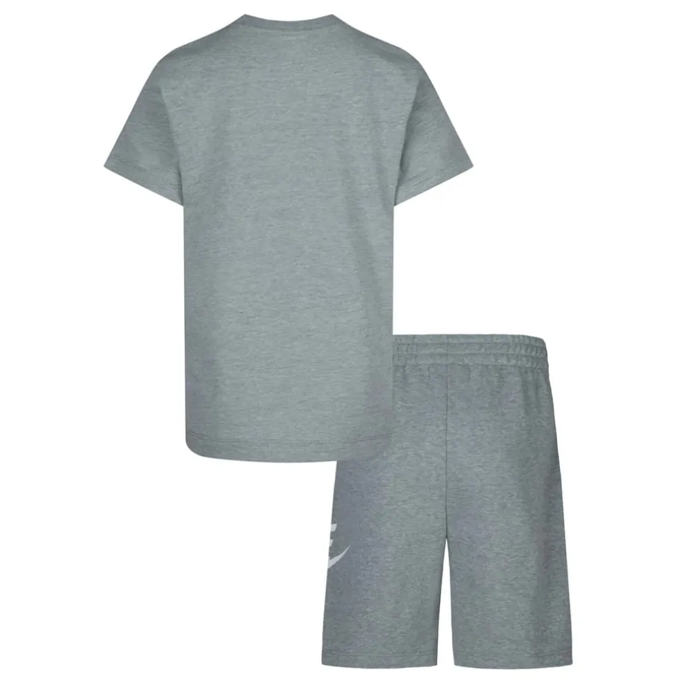 Nike T-Shirt Short Set in Grey