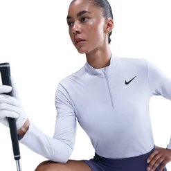 Nike Vctry HalF-Zip Top Ld61 in Grey