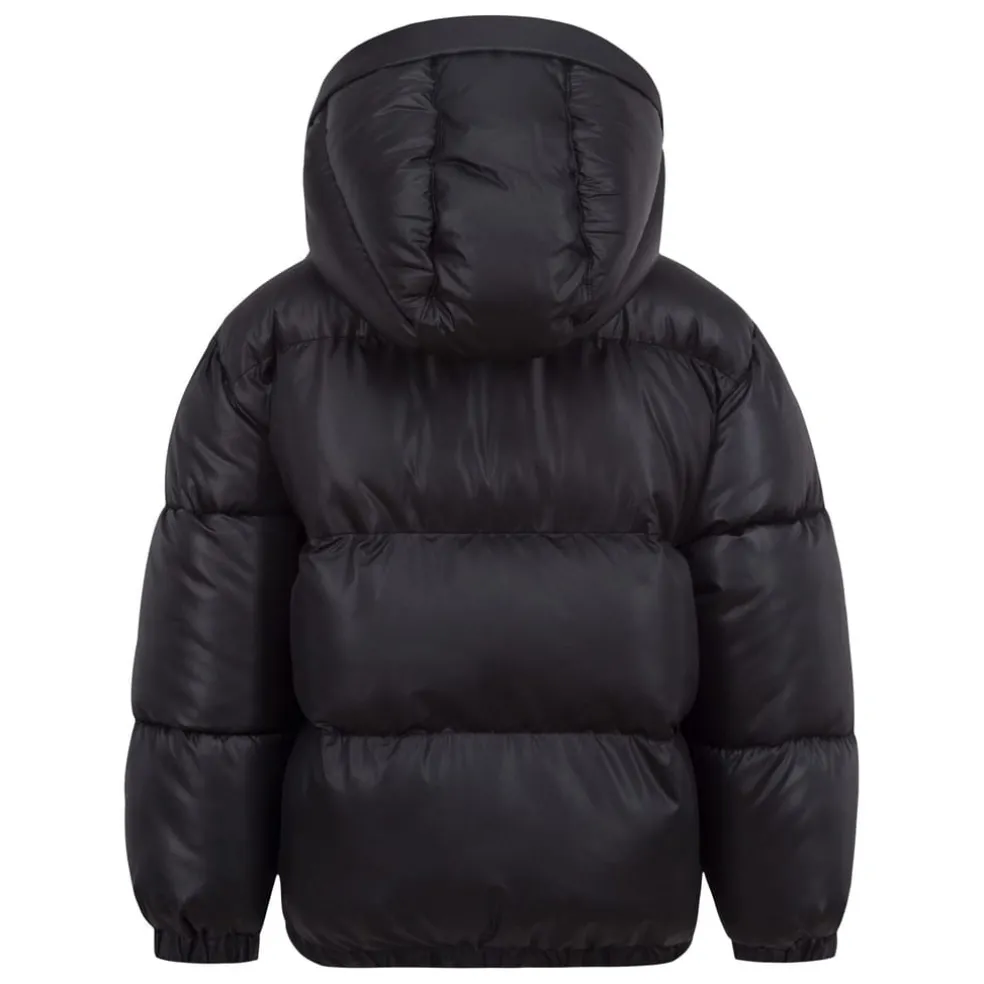Nike Water Resistant Hooded Puffer Jacket in Black