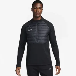 Nike Winter Warrior Therma Mock Neck Sweatshirt in Black