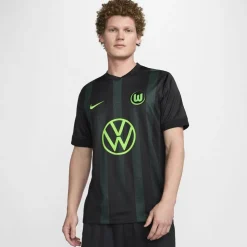 Nike Wolfsburg Away Shirt 2024 2025 Adults in Black