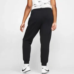 Nike Womens + Club Closed Hem Jogging Pants in Black