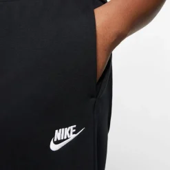 Nike Womens + Club Closed Hem Jogging Pants in Black