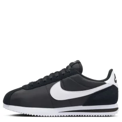 Nike Womens Cortez Textile Runners in Black