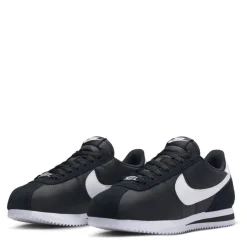 Nike Womens Cortez Textile Runners in Black