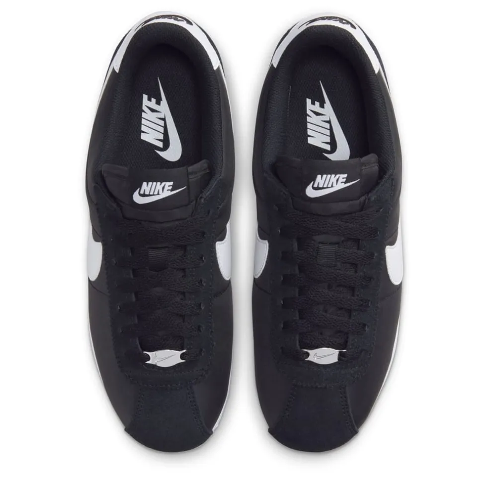Nike Womens Cortez Textile Runners in Black