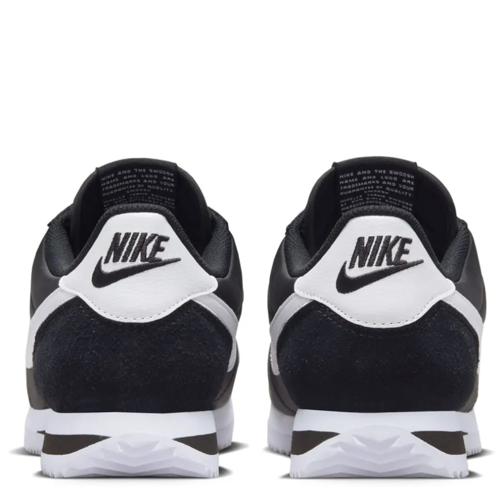 Nike Womens Cortez Textile Runners in Black