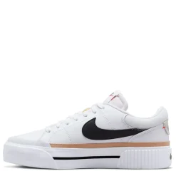 Nike Womens Court Legacy Lift Shoes in White