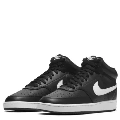 Nike Womens Court Vision Mid Hi Tops in Black