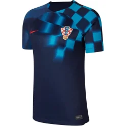 Nike Womens Croatia Away Shirt 2022 in Blue