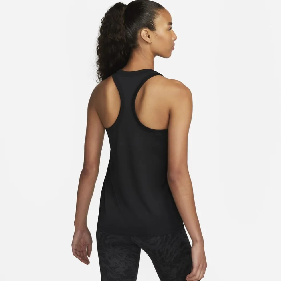 Nike Womens Dri Fit Racerback Tank in Black