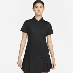 Nike Womens Dri Fit Victory Golf Polo in Black