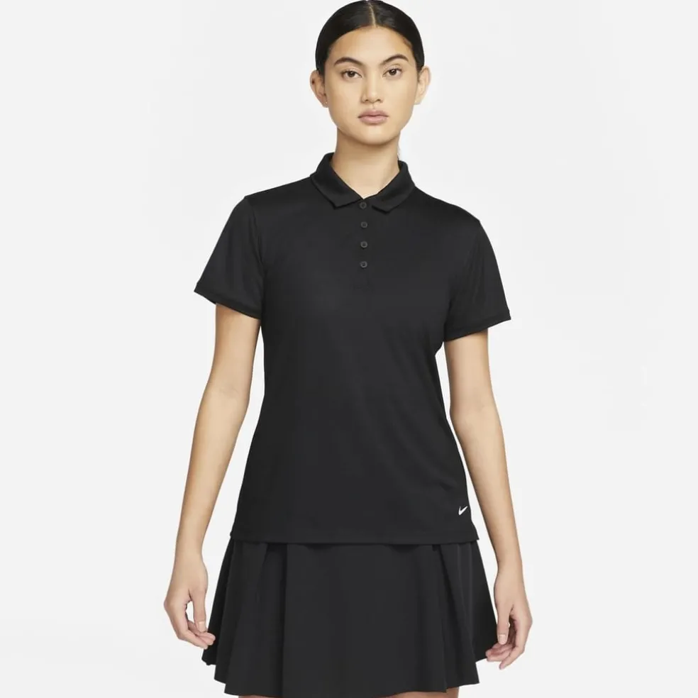 Nike Womens Dri Fit Victory Golf Polo in Black