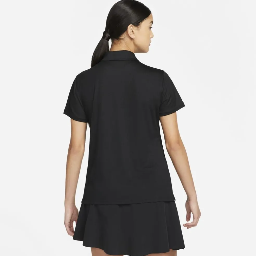 Nike Womens Dri Fit Victory Golf Polo in Black