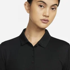 Nike Womens Dri Fit Victory Golf Polo in Black