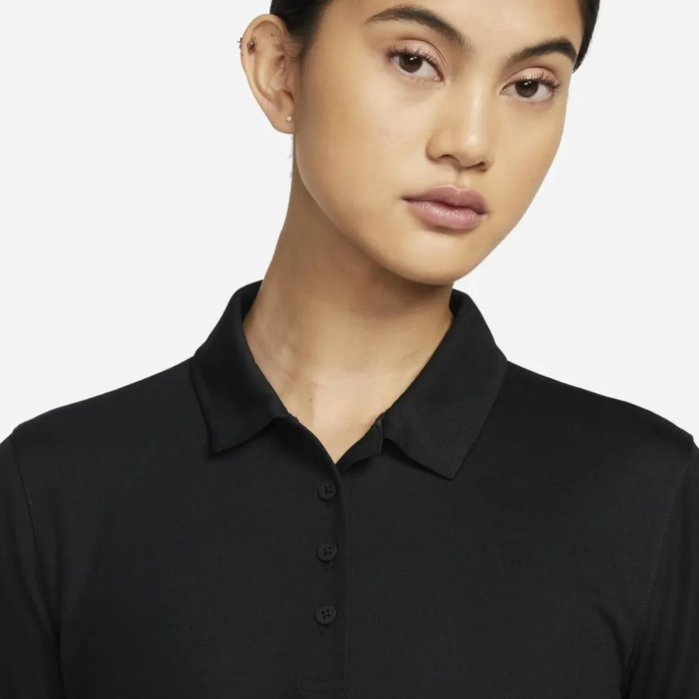Nike Womens Dri Fit Victory Golf Polo in Black