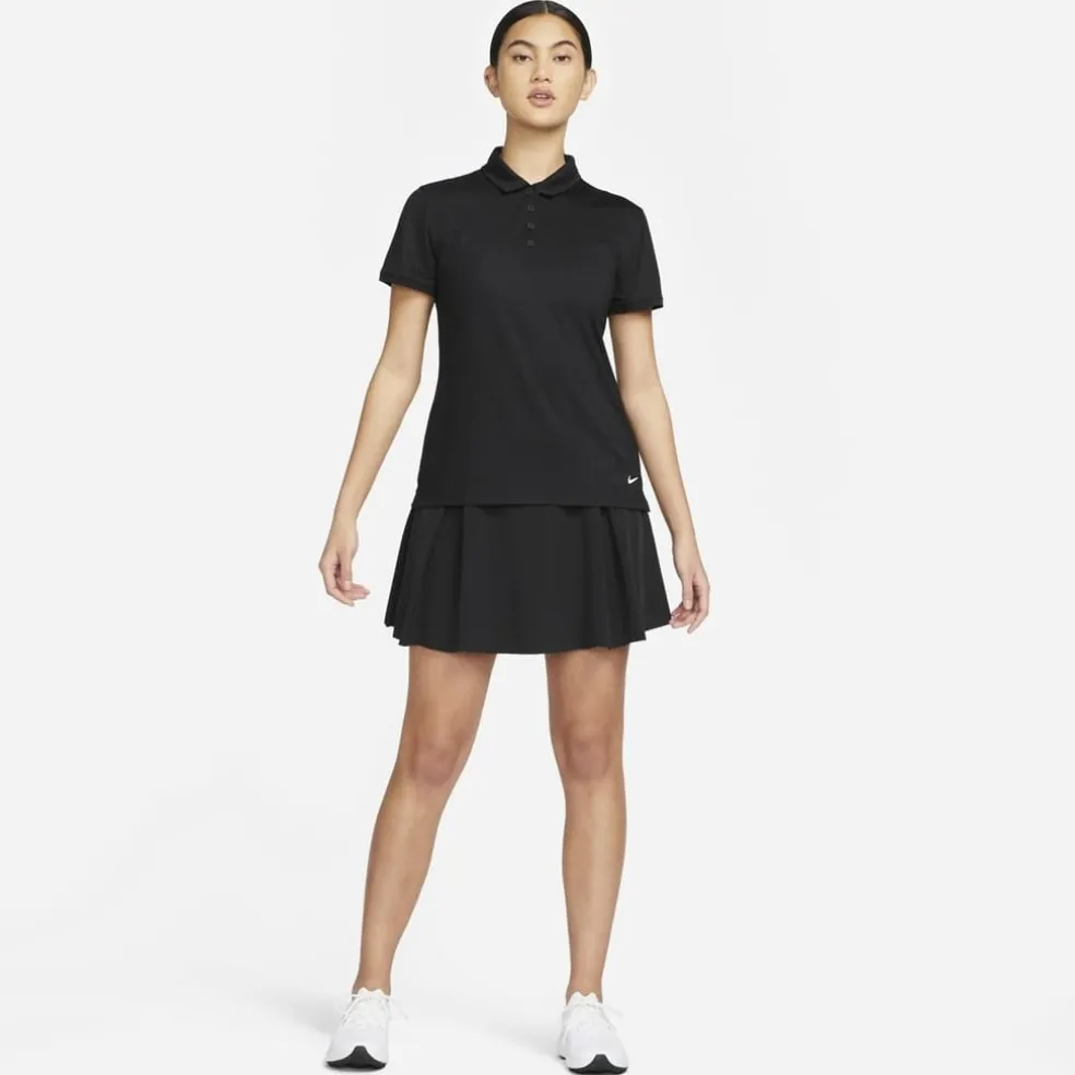 Nike Womens Dri Fit Victory Golf Polo in Black