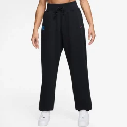 Nike Womens England Phoenix Fleece Jogging Bottoms in Black