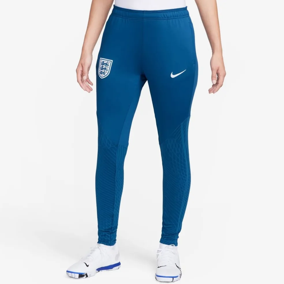 Nike Womens England Strike Tracksuit Bottoms in Blue