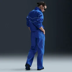 Nike Womens England Woven Tracksuit Bottoms in Blue