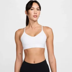 Nike Womens Indy Light Support Padded Sports Bra in White