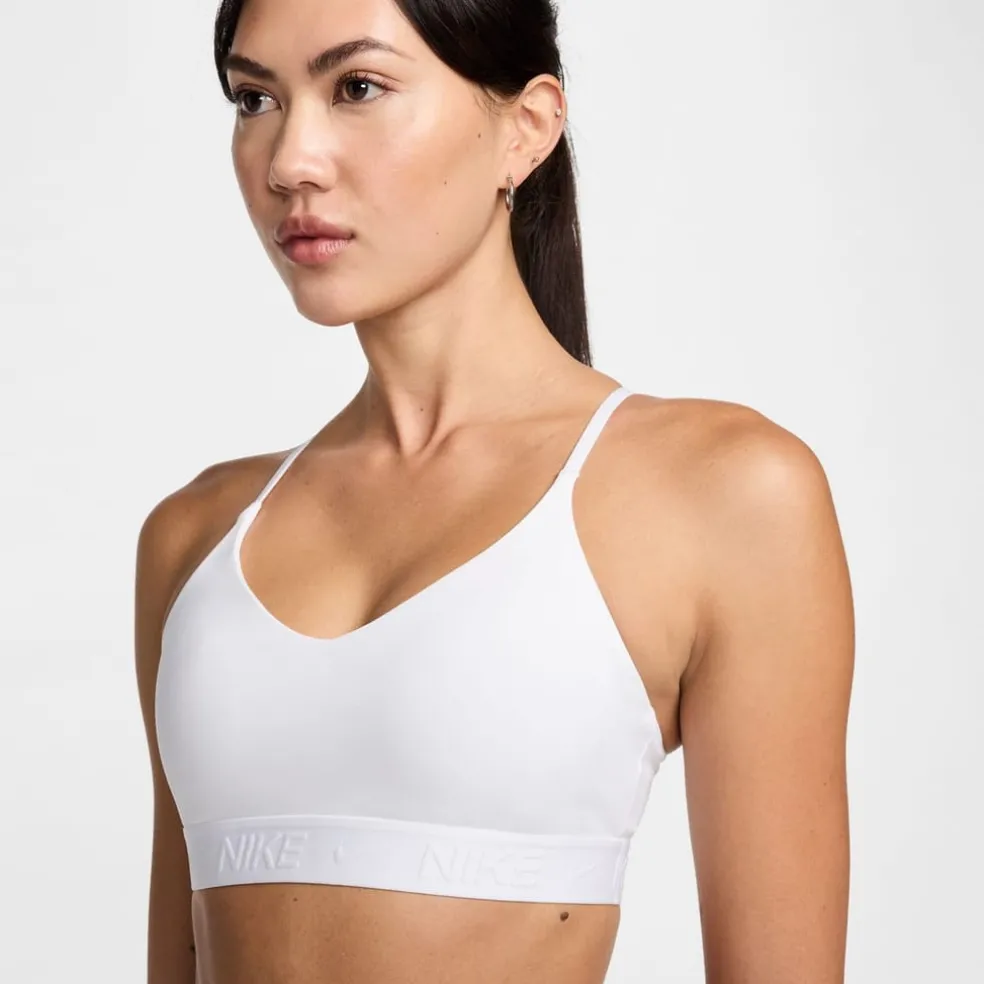 Nike Womens Indy Light Support Padded Sports Bra in White