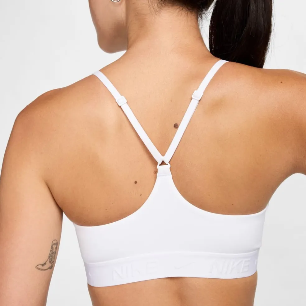 Nike Womens Indy Light Support Padded Sports Bra in White