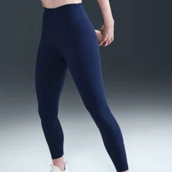 Nike Womens One High Rise 7 8 Tight in Blue