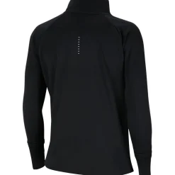 Nike Womens Pacer Long Sleeve 1 2 Zip Running Top in Black