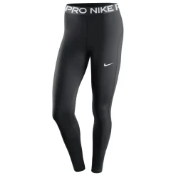 Nike Womens Pro Mid Rise Mesh Panelled Leggings in Black