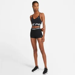 Nike Womens Pro Three Inch Shorts in Black