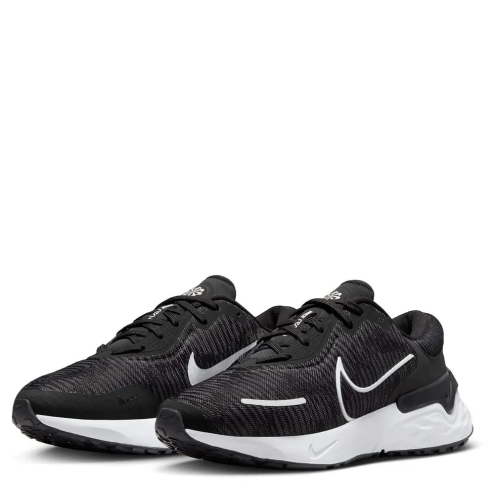 Nike Womens Renew Run 4 Road Running Shoes in Black