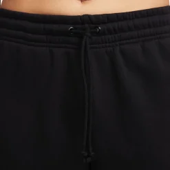 Nike Womens Sportswear Phoenix Fleece Mid Rise Sweatpants in Black