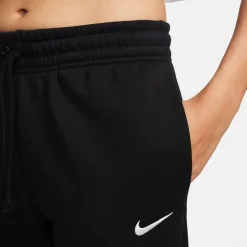 Nike Womens Sportswear Phoenix Fleece Mid Rise Sweatpants in Black