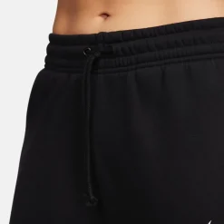 Nike Womens Sportswear Phoenix Fleece Mid Rise Sweatpants in Black