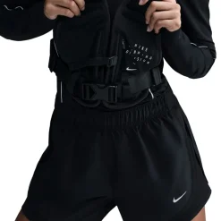 Nike Womens Tempo Dri Fit Mid Rise Brief Lined Running Shorts in Black